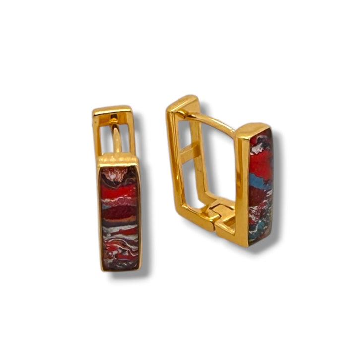 Beatrice Huggie Earrings