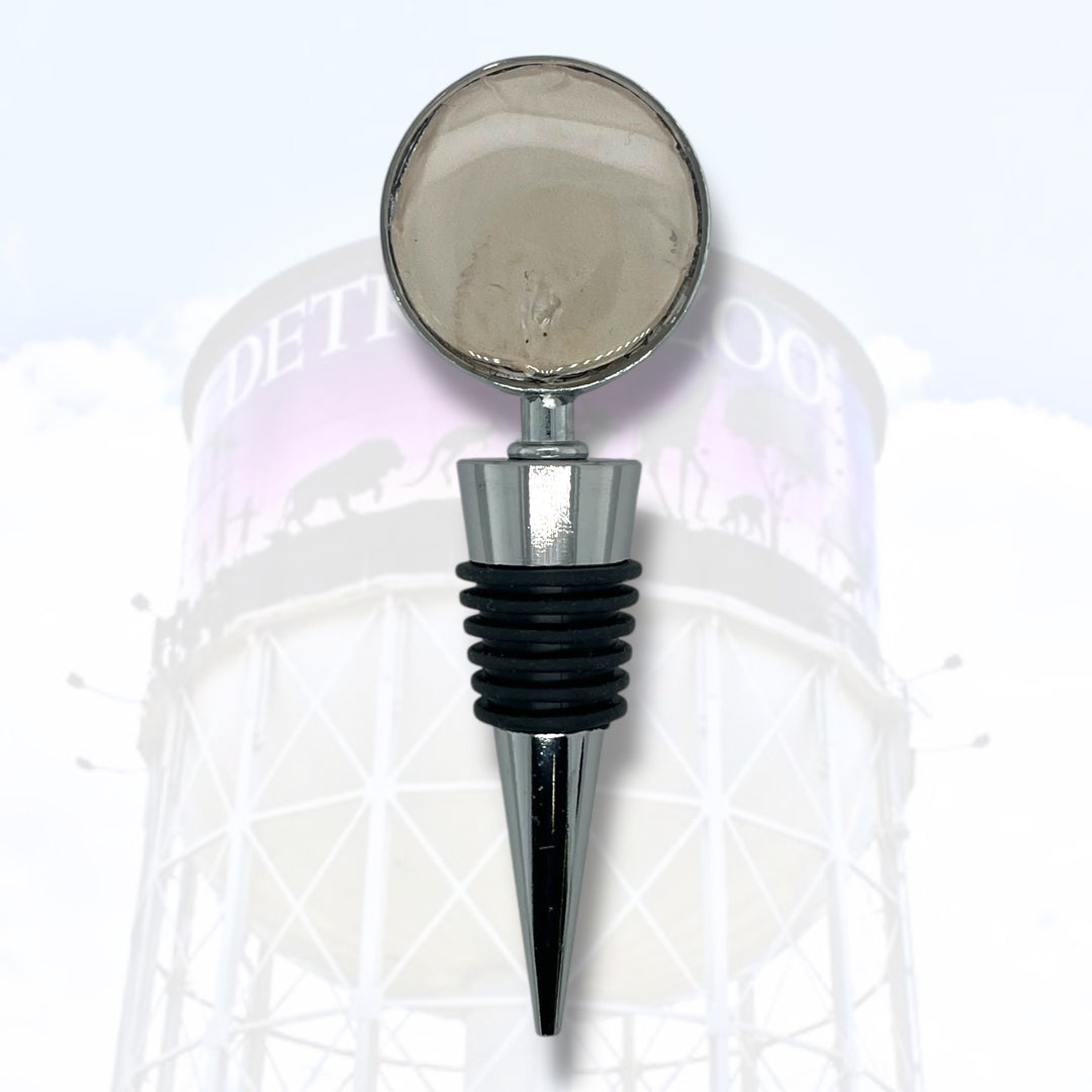 Detroit Zoo Bottle Stopper | Metal Alloy