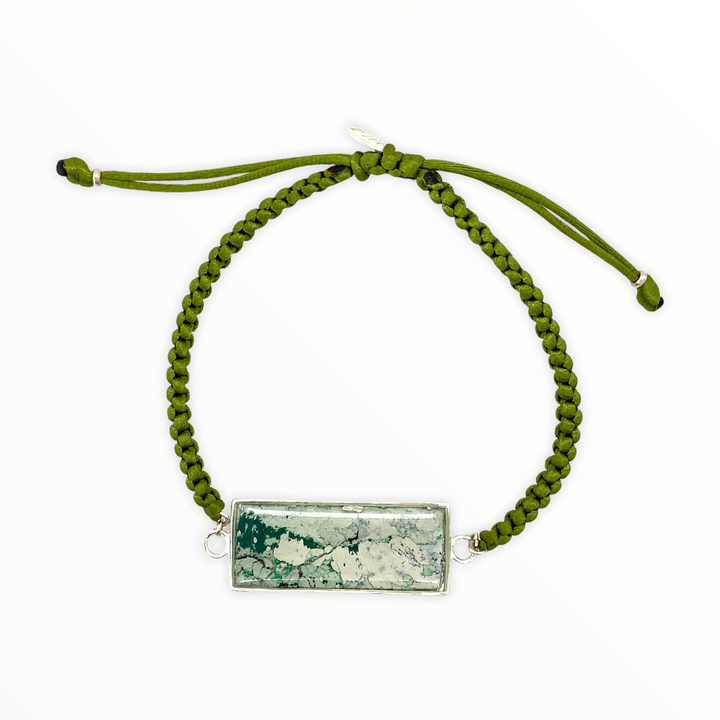 Carl Bracelet | Silver | Olive