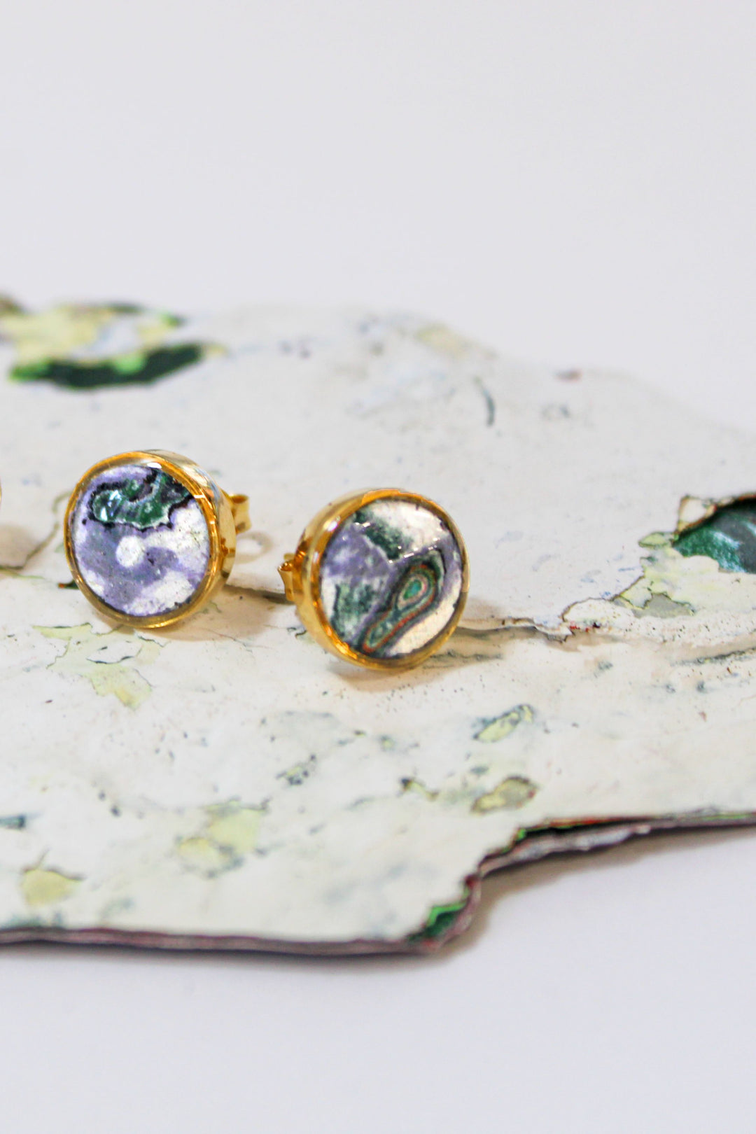 Michigan State Brittany Earrings | Gold