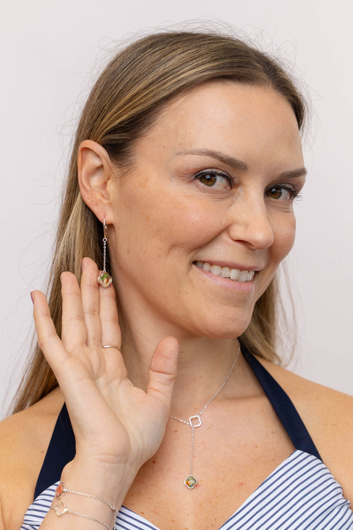 Mo Drop Earrings |Silver