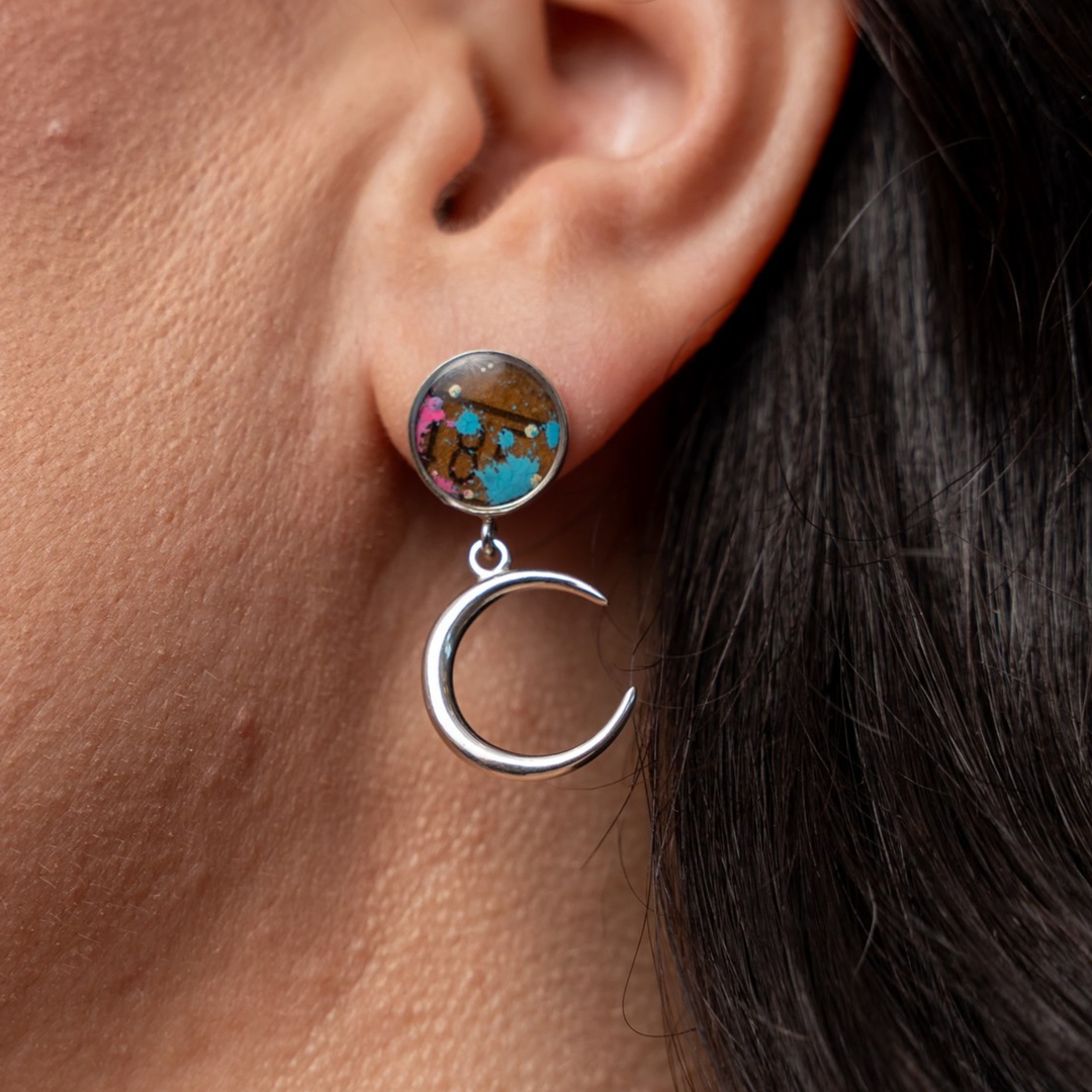 Astrid Drop Earrings | Silver & Gold