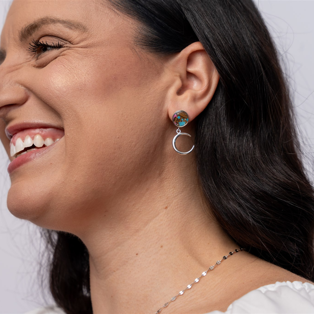 Astrid Drop Earrings | Silver & Gold