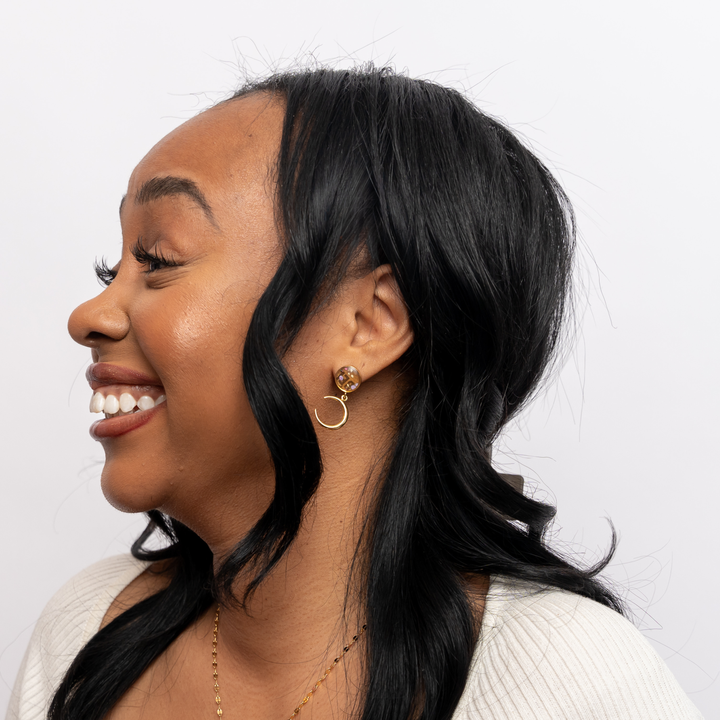 Astrid Drop Earrings | Silver & Gold