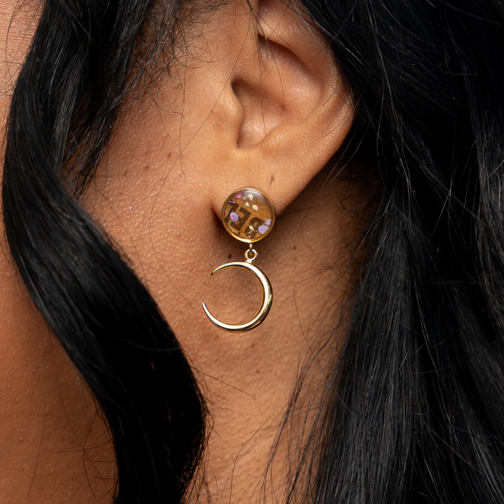 Astrid Drop Earrings | Silver & Gold