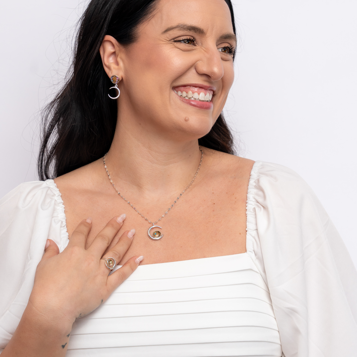 Selene Necklace | Silver & Gold