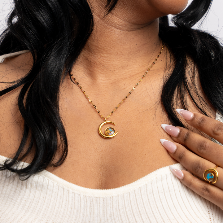 Selene Necklace | Silver & Gold