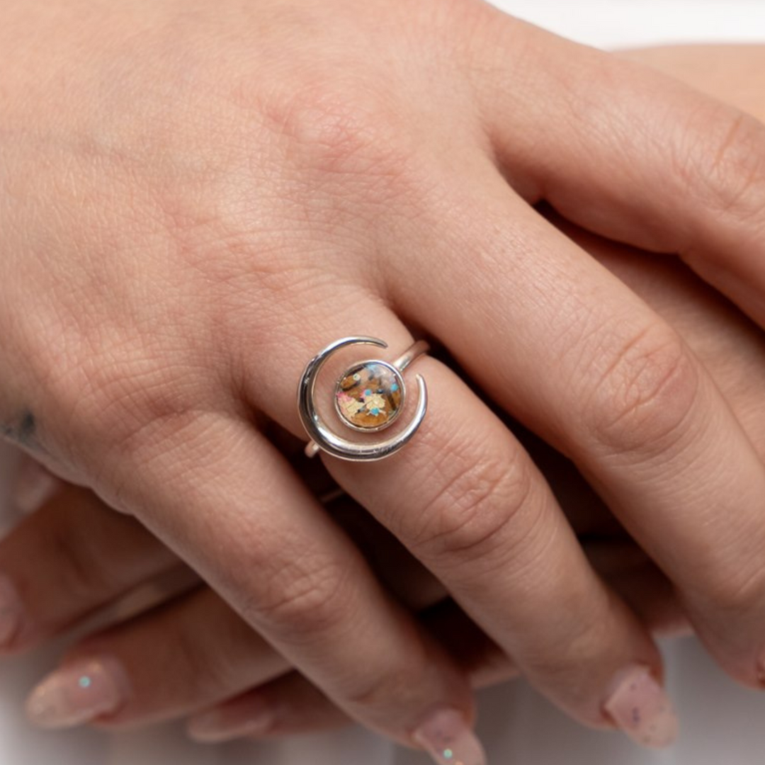 Nyx Open Ring | Silver & Gold