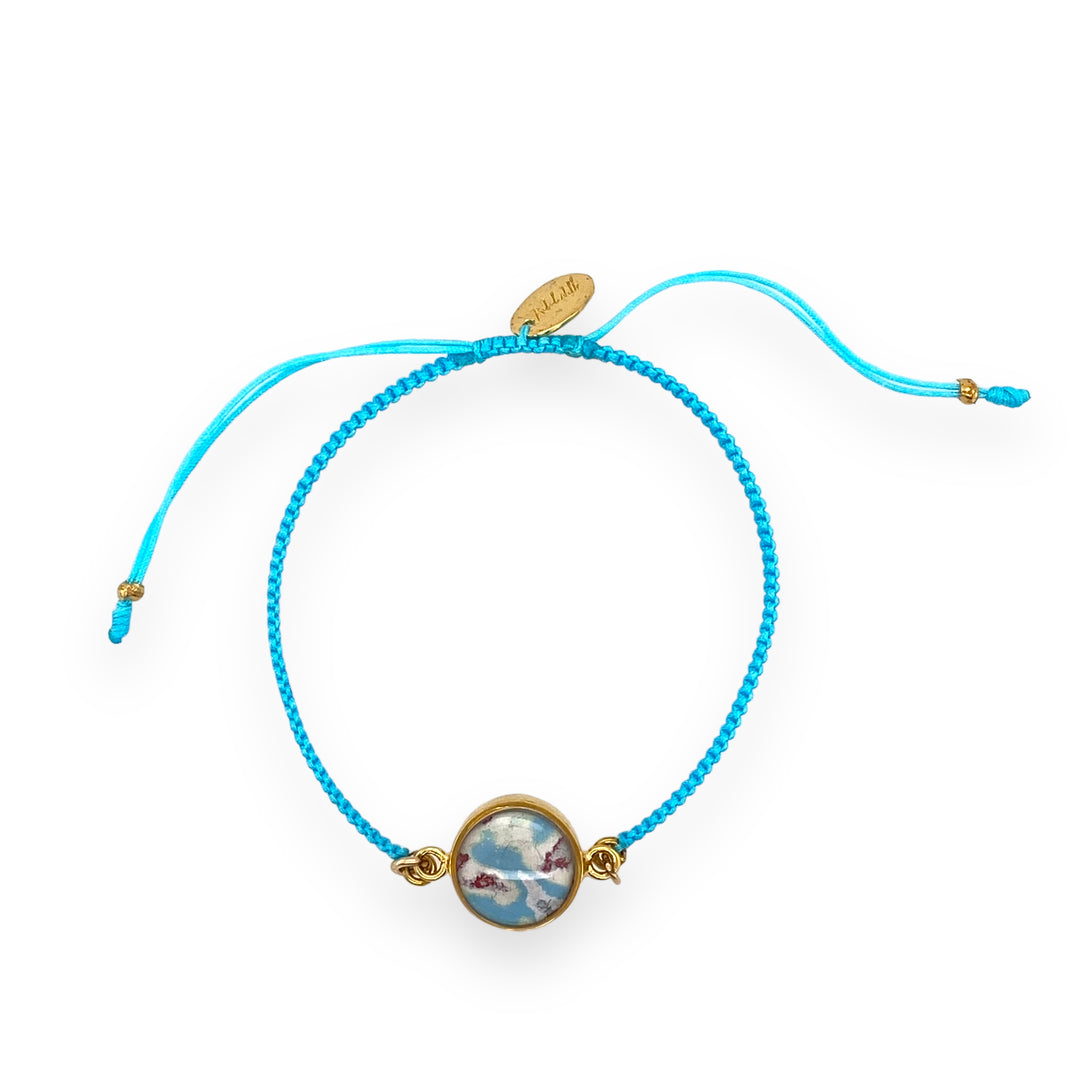 Taylor Bracelet | Gold | Aqua