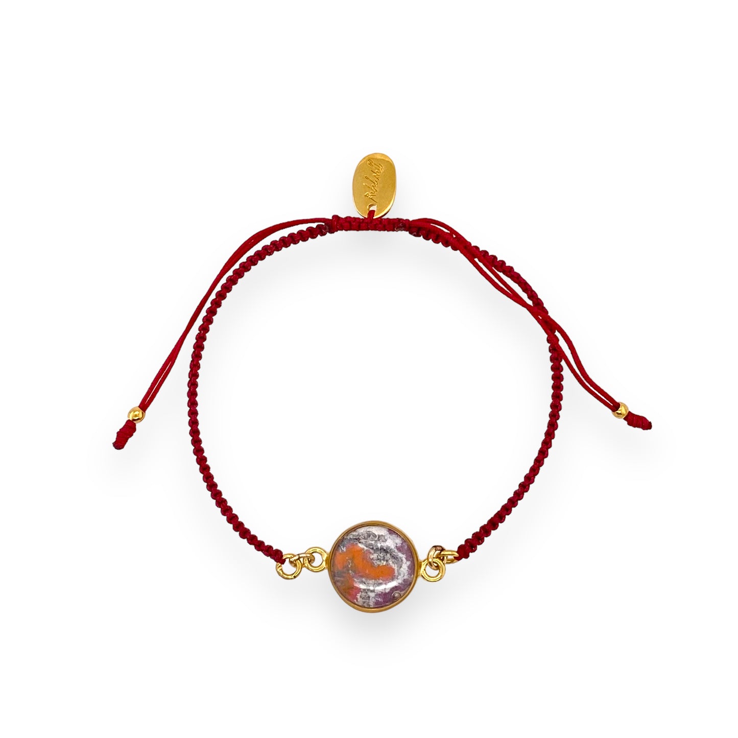Taylor Bracelet | Gold | Burgundy