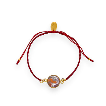 Taylor Bracelet | Gold | Burgundy