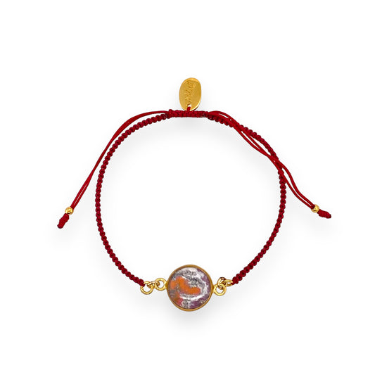Taylor Bracelet | Gold | Burgundy