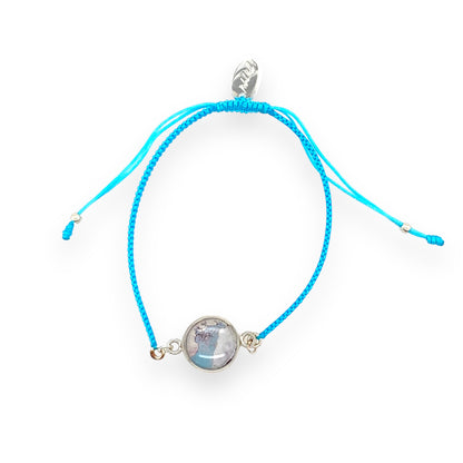 Taylor Bracelet | Silver | Aqua
