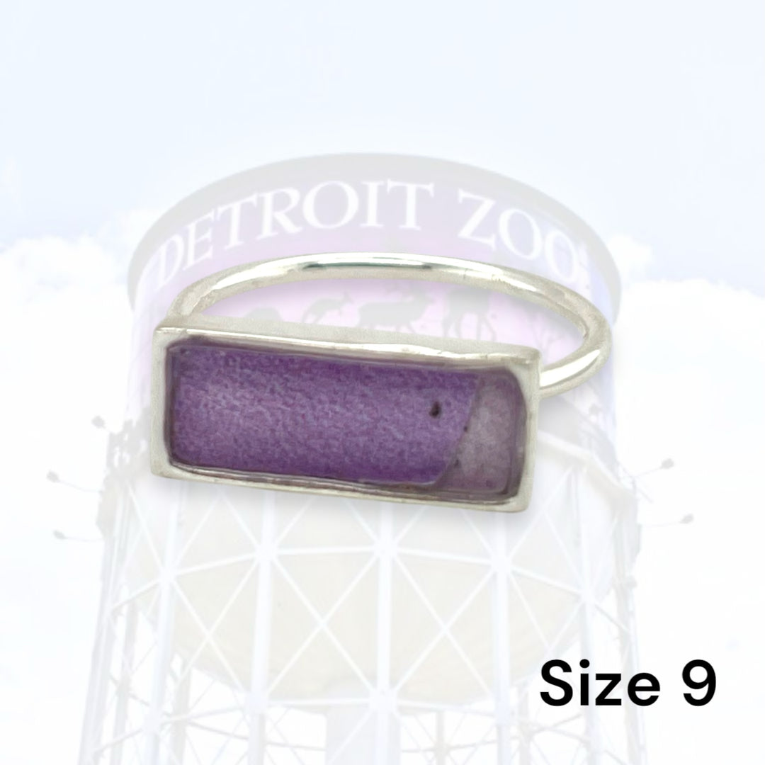 Detroit Zoo Lauren Ring | Silver Size 9