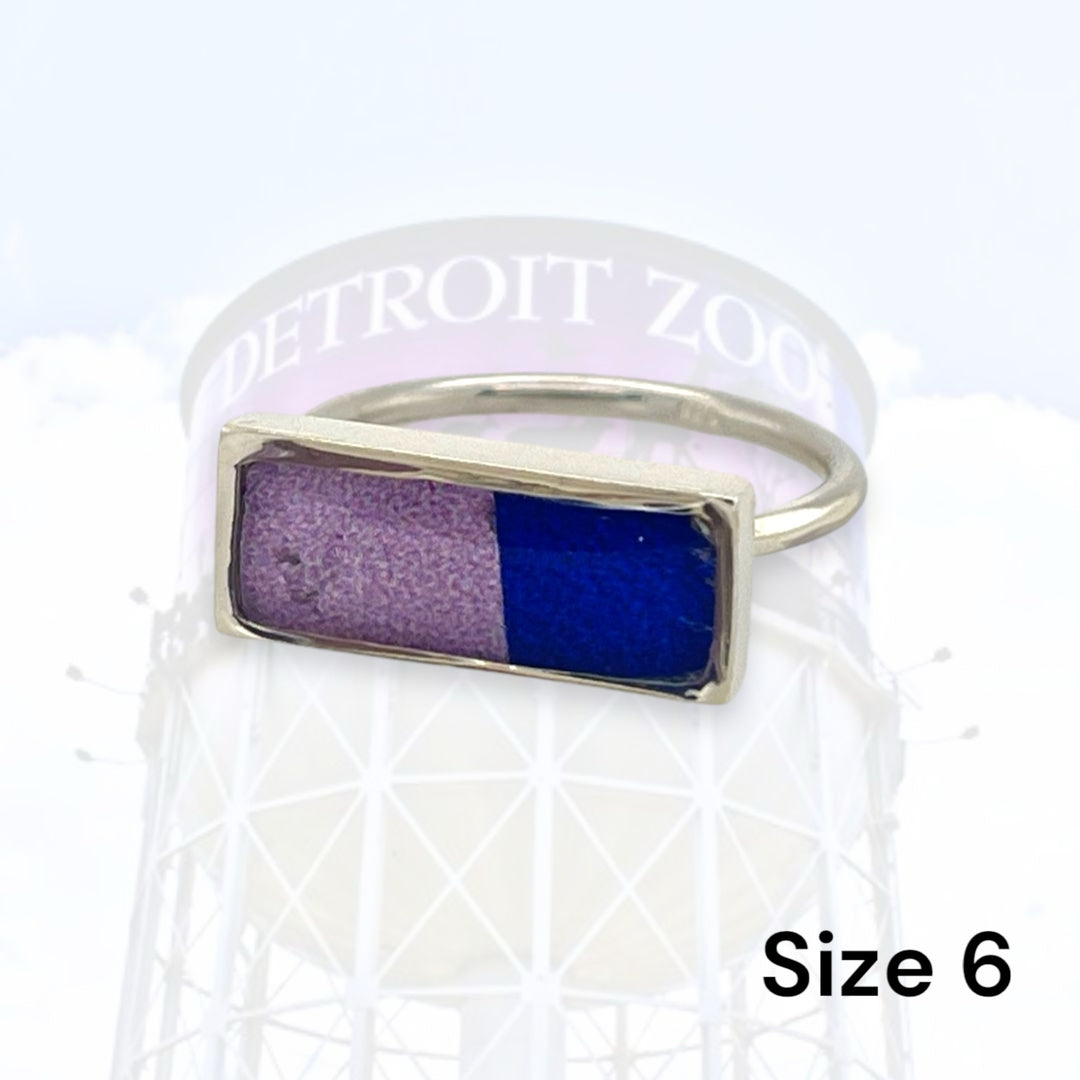 Detroit Zoo Lauren Ring | Silver Size 6