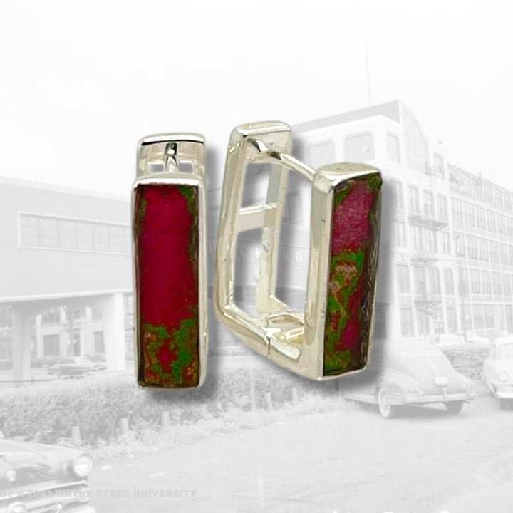 Beatrice Huggie Earrings | Silver