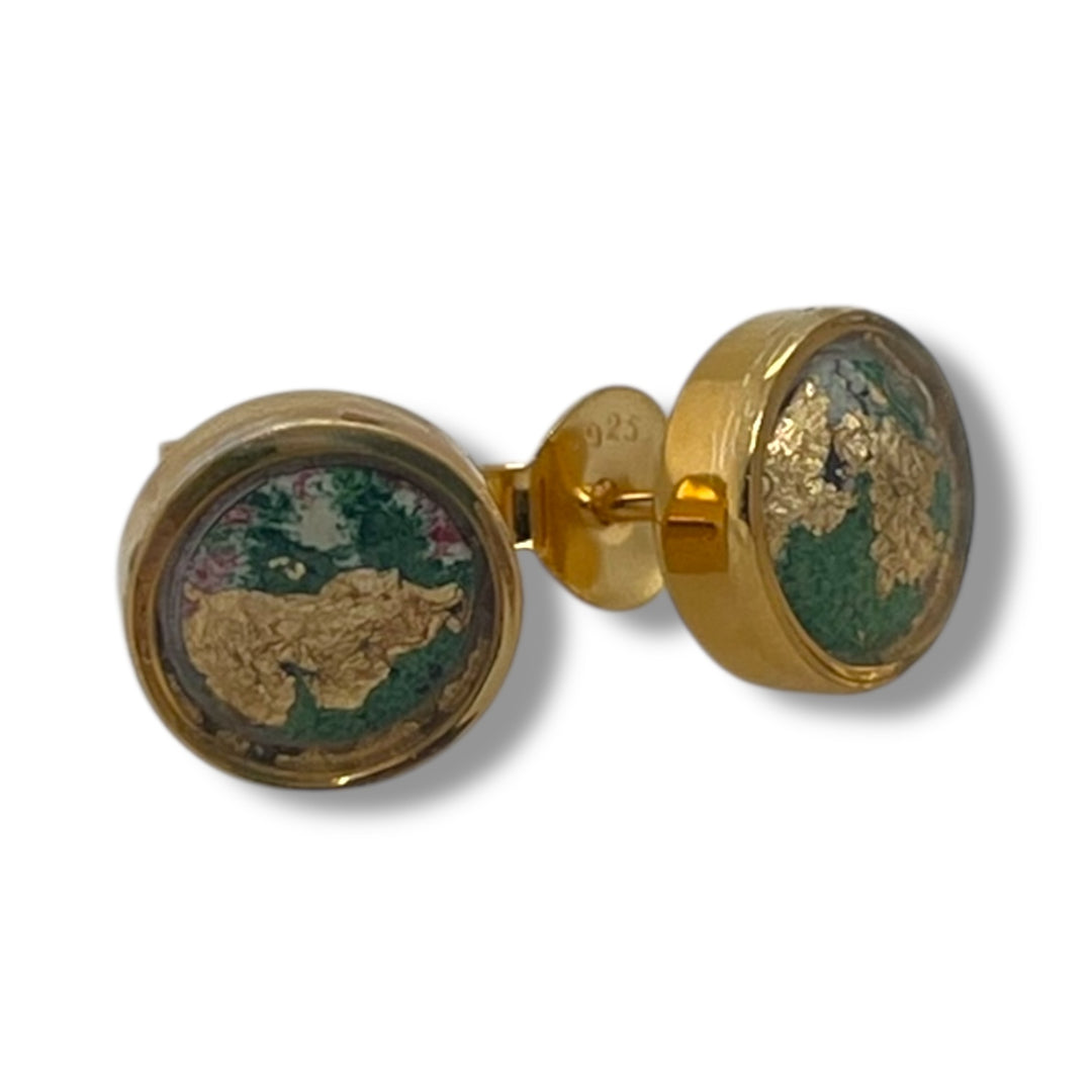 Michigan State Brittany Earrings | Gold