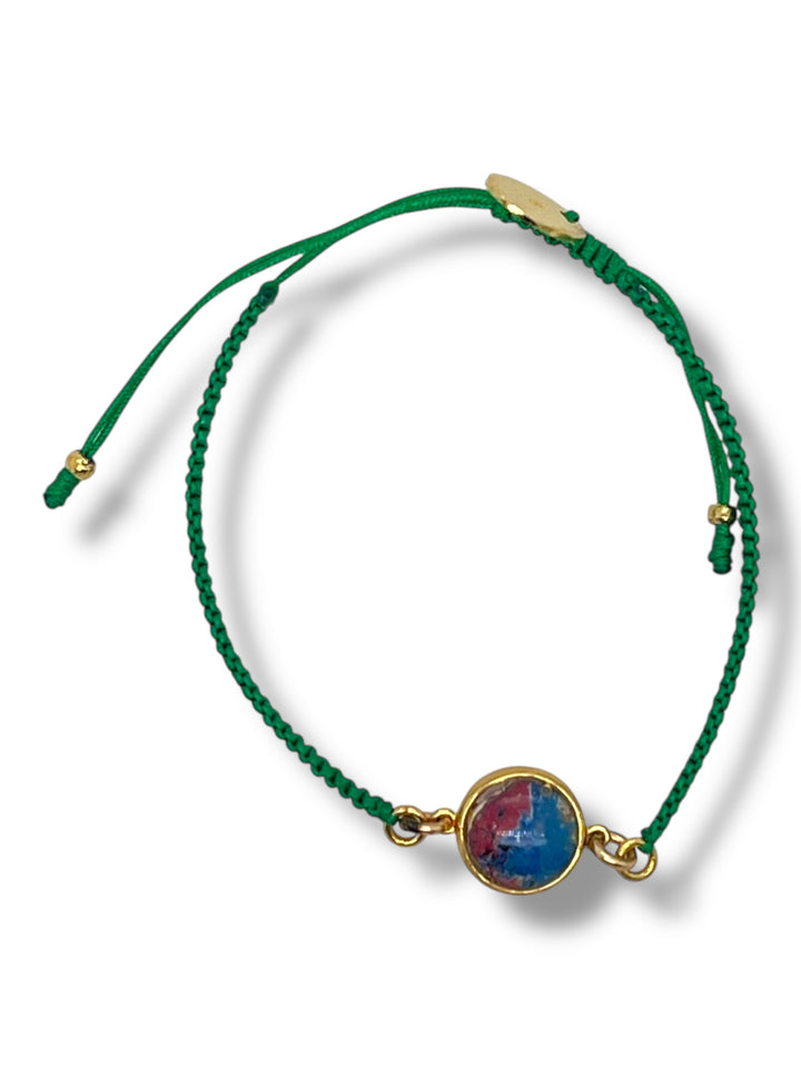 Kid's Taylor Bracelet | Gold | Green
