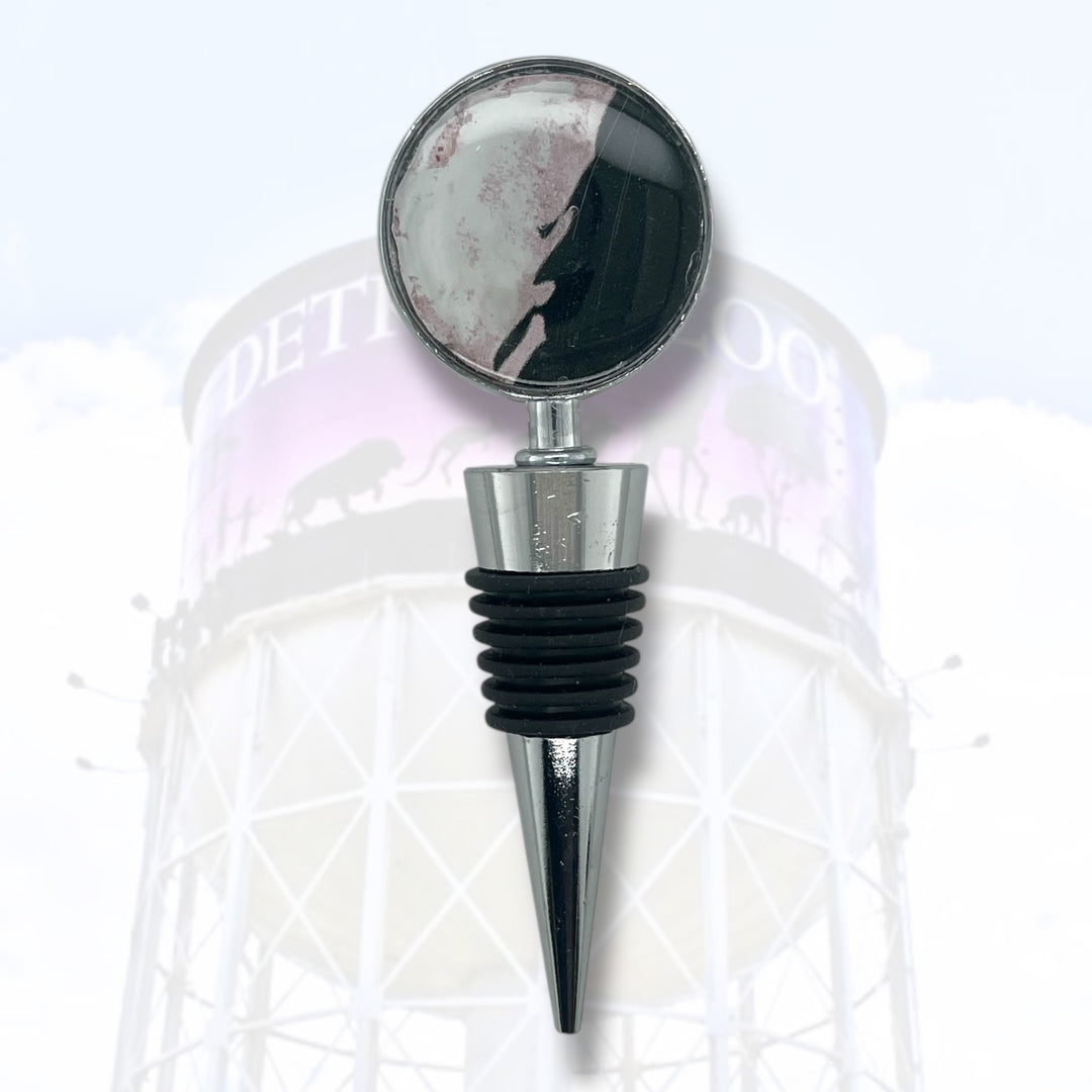 Detroit Zoo Bottle Stopper | Metal Alloy