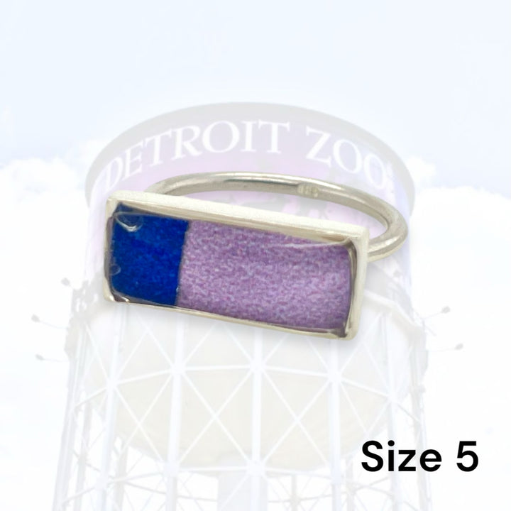 Detroit Zoo Lauren Ring | Silver Size 5