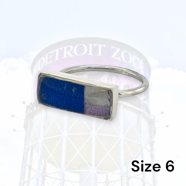 Detroit Zoo Lauren Ring | Silver Size 6