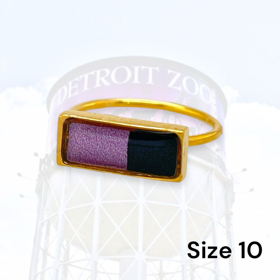 Detroit Zoo Lauren Ring | Gold Size 10