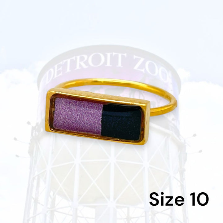 Detroit Zoo Lauren Ring | Gold Size 10