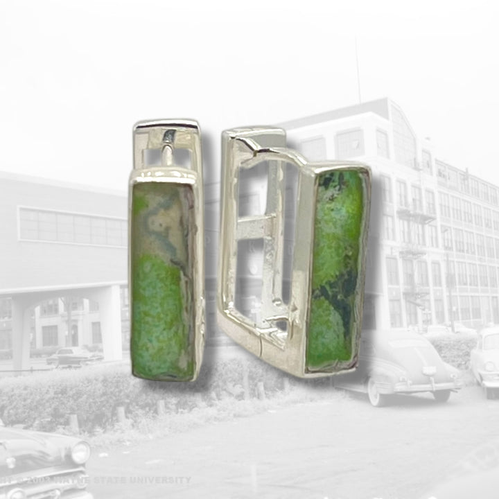 Beatrice Huggie Earrings | Silver