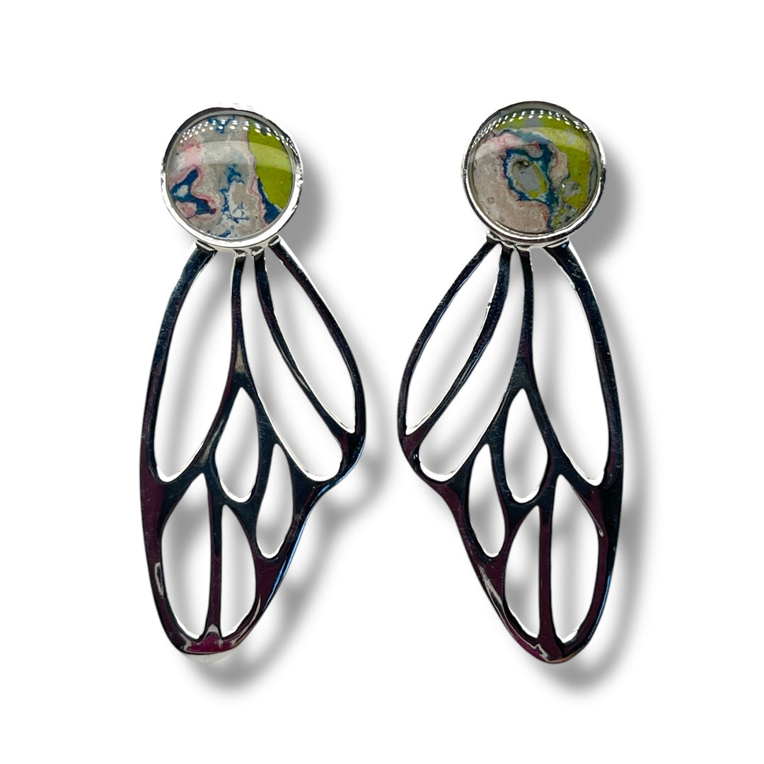 Callie Butterfly Earrings | Silver