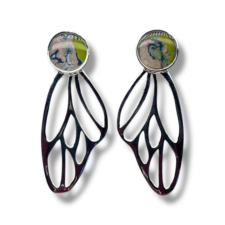 Callie Butterfly Earrings | Silver