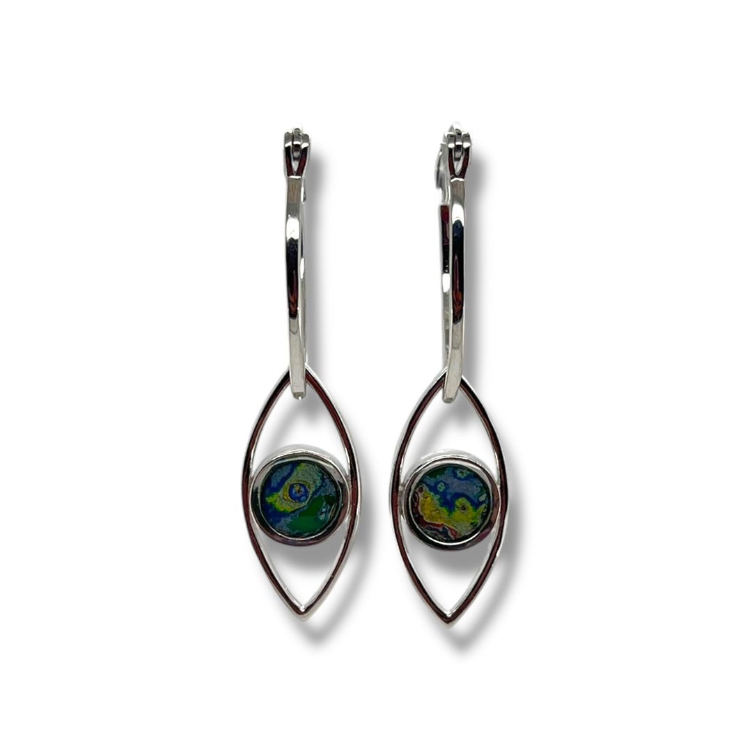 Clara Drop Earrings | Silver