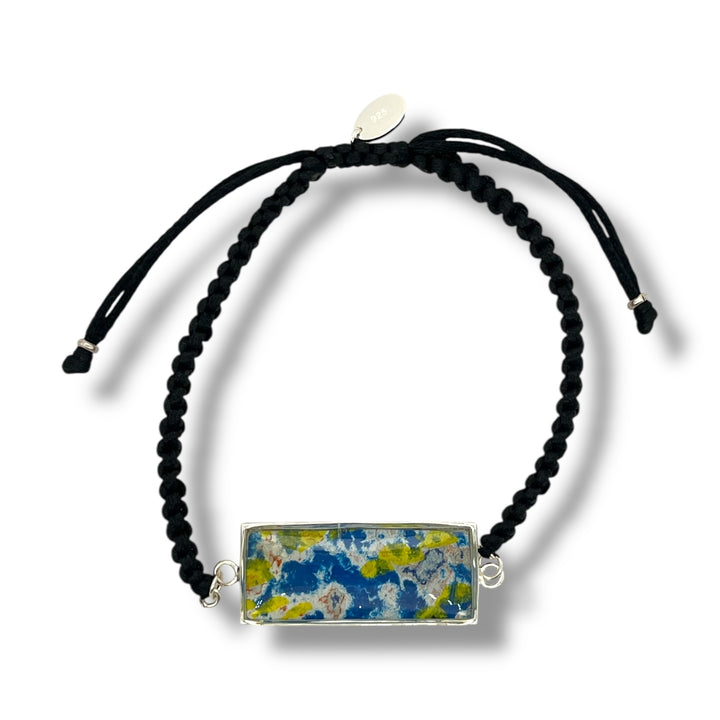 Carl Bracelet | Silver | Black
