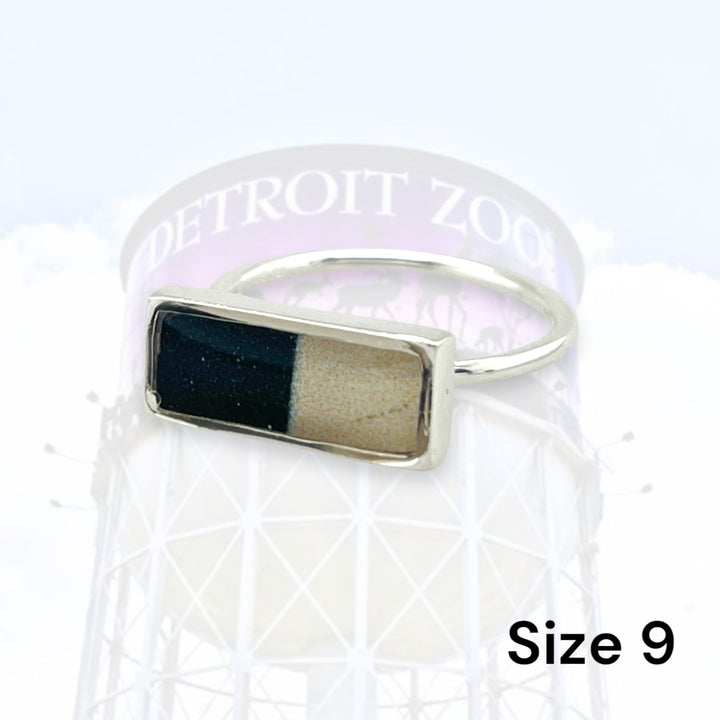 Detroit Zoo Lauren Ring | Silver Size 9