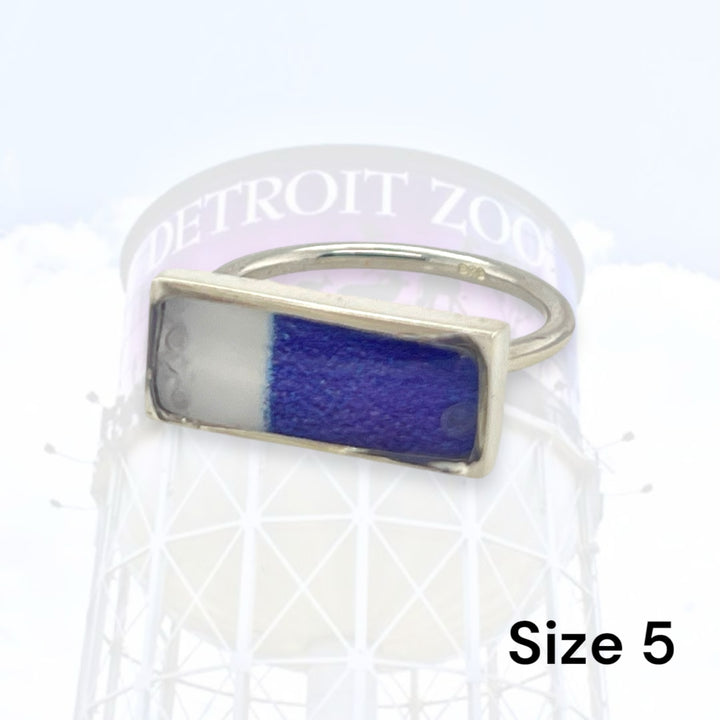 Detroit Zoo Lauren Ring | Silver Size 5
