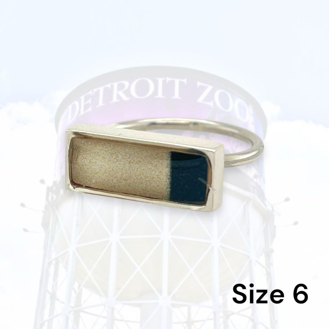 Detroit Zoo Lauren Ring | Silver Size 6