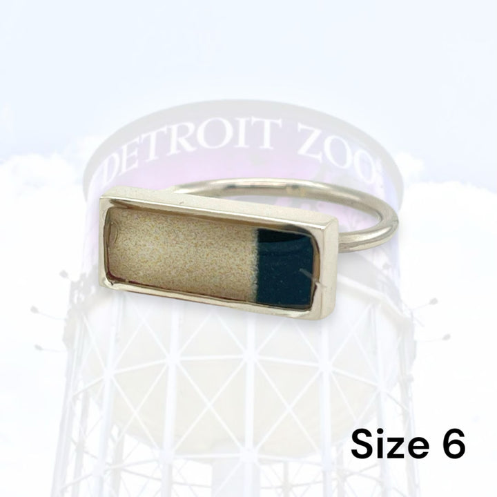 Detroit Zoo Lauren Ring | Silver Size 6