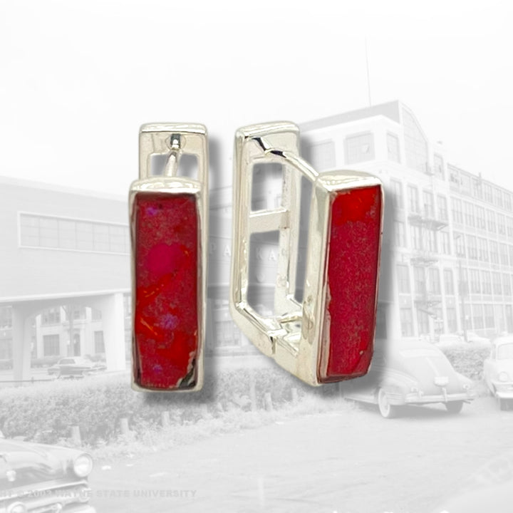 Beatrice Huggie Earrings | Silver