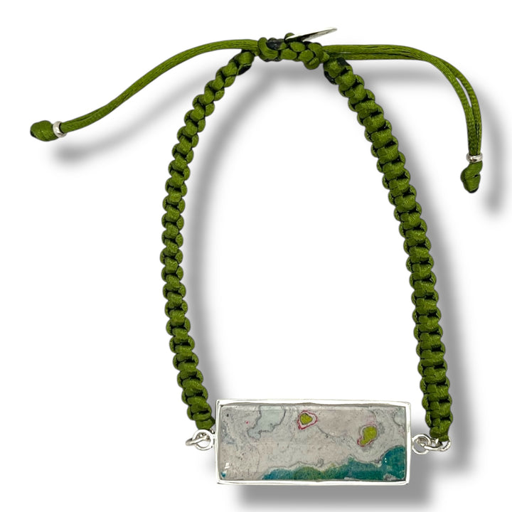 Carl Bracelet | Silver | Green