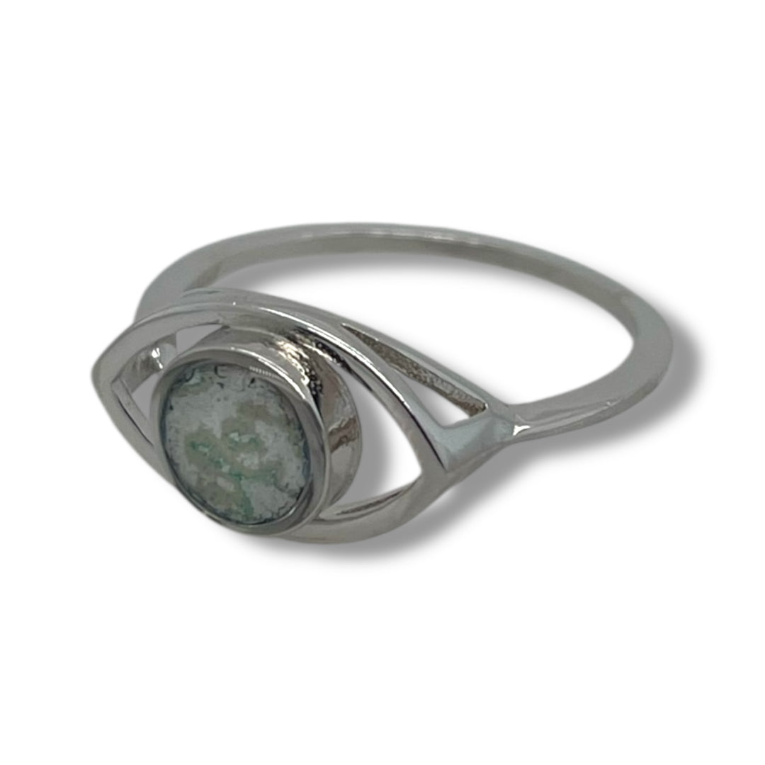 Natalie Ring | Rhodium | Size 10