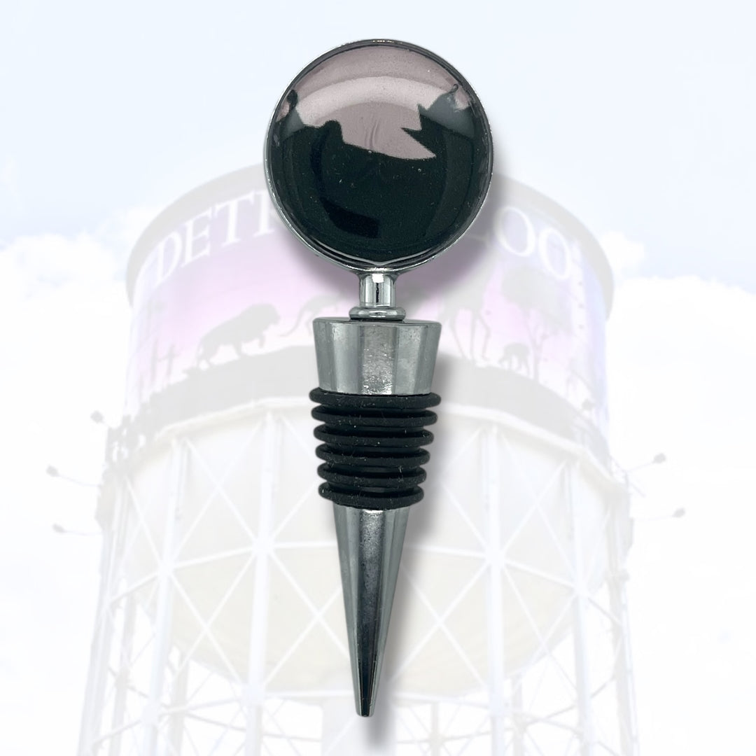 Detroit Zoo Bottle Stopper | Metal Alloy