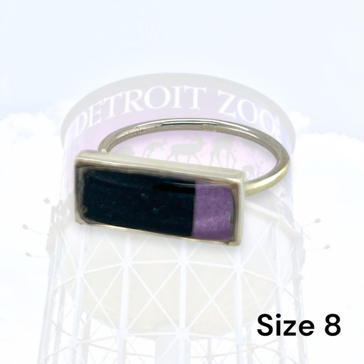 Detroit Zoo Lauren Ring | Silver Size 8