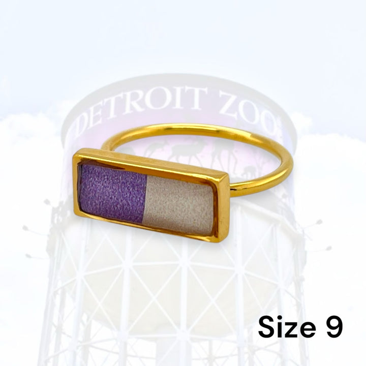 Detroit Zoo Lauren Ring | Gold Size 9