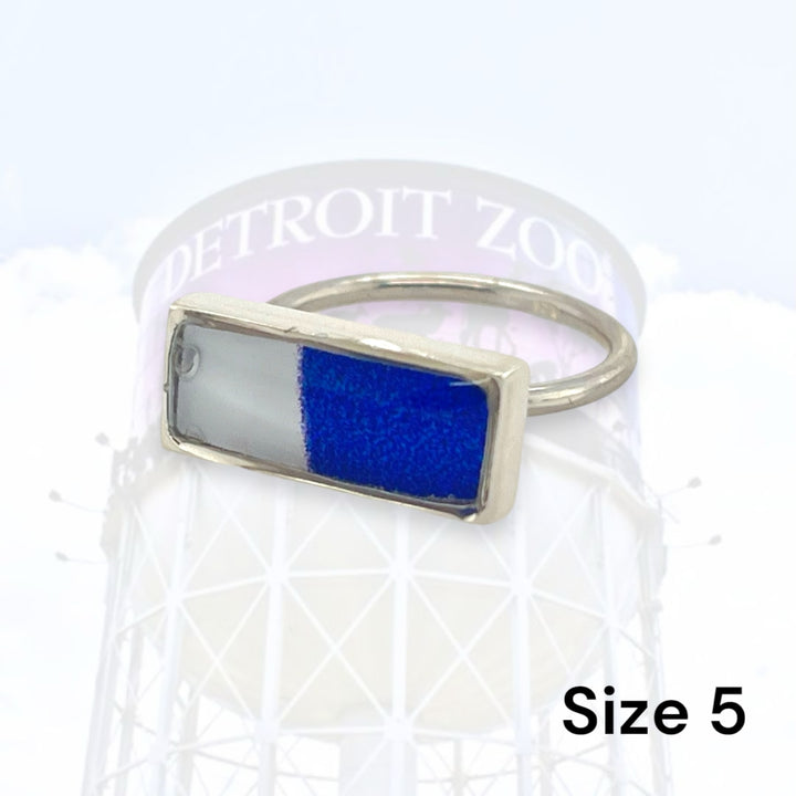 Detroit Zoo Lauren Ring | Silver Size 5