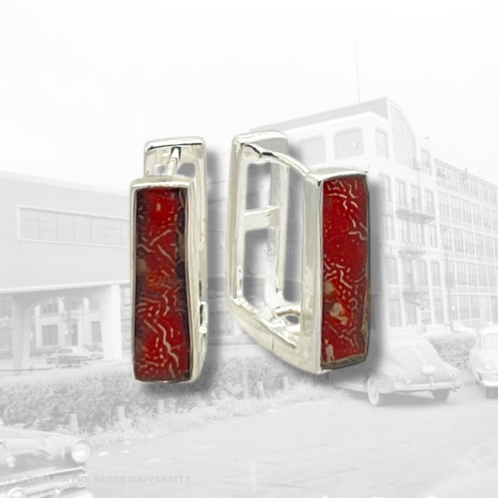 Beatrice Huggie Earrings | Silver