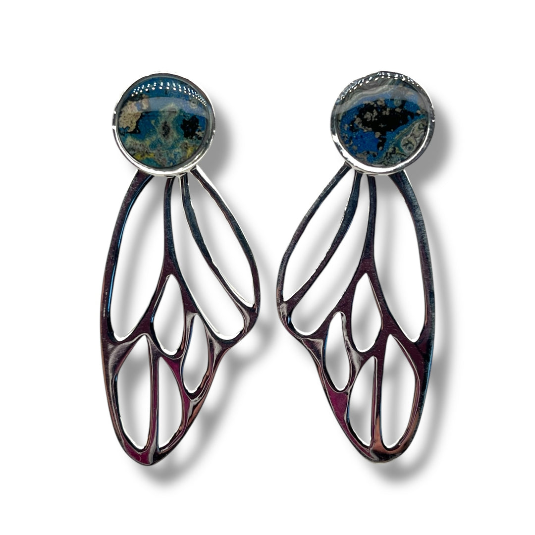 Callie Butterfly Earrings | Silver