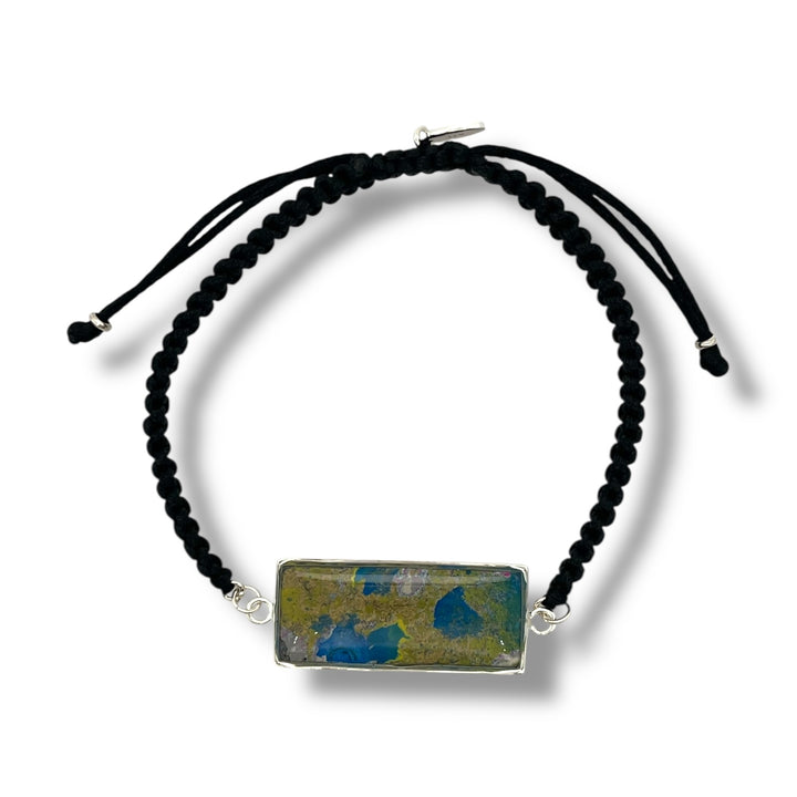 Carl Bracelet | Silver | Black