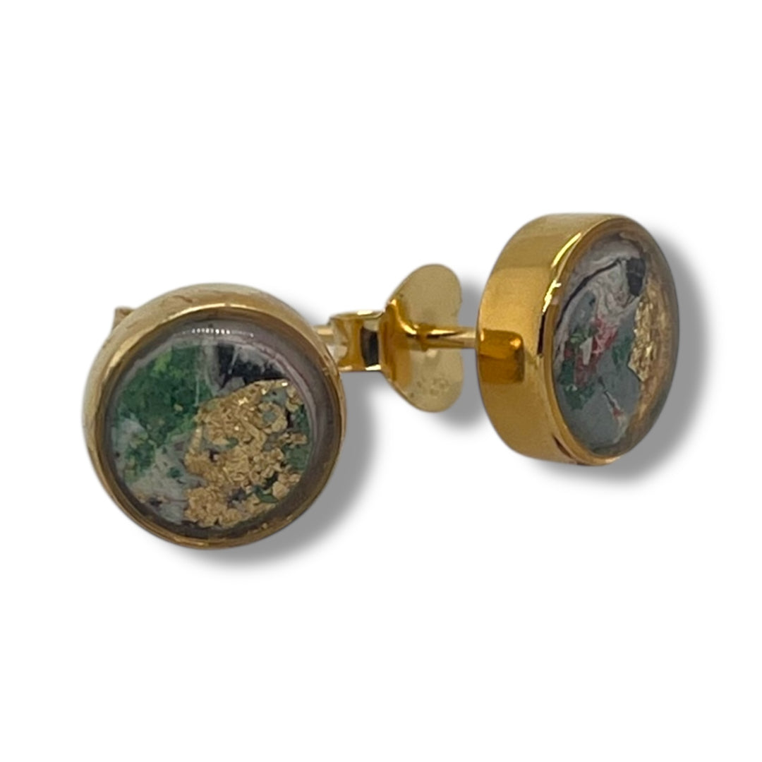 Michigan State Brittany Earrings | Gold