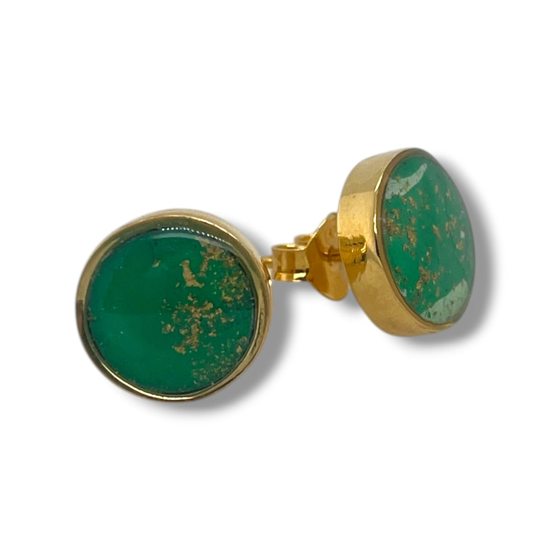 Michigan State Brittany Earrings | Gold