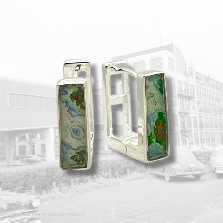 Beatrice Huggie Earrings | Silver