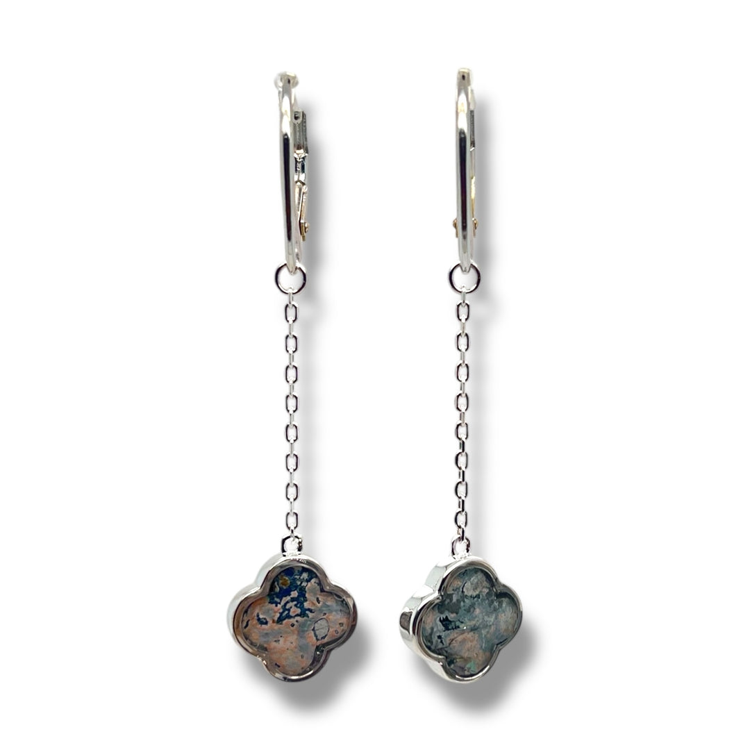 Mo Drop Earrings |Silver